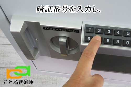 DH50-7 ダイヤセーフ 金庫 家庭用 テンキー式 耐火金庫