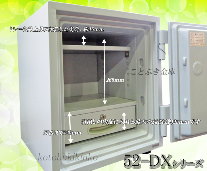 金庫 家庭用 テンキー式 耐火金庫 DH52-DX (搬入設置 無料) 土日祝日も